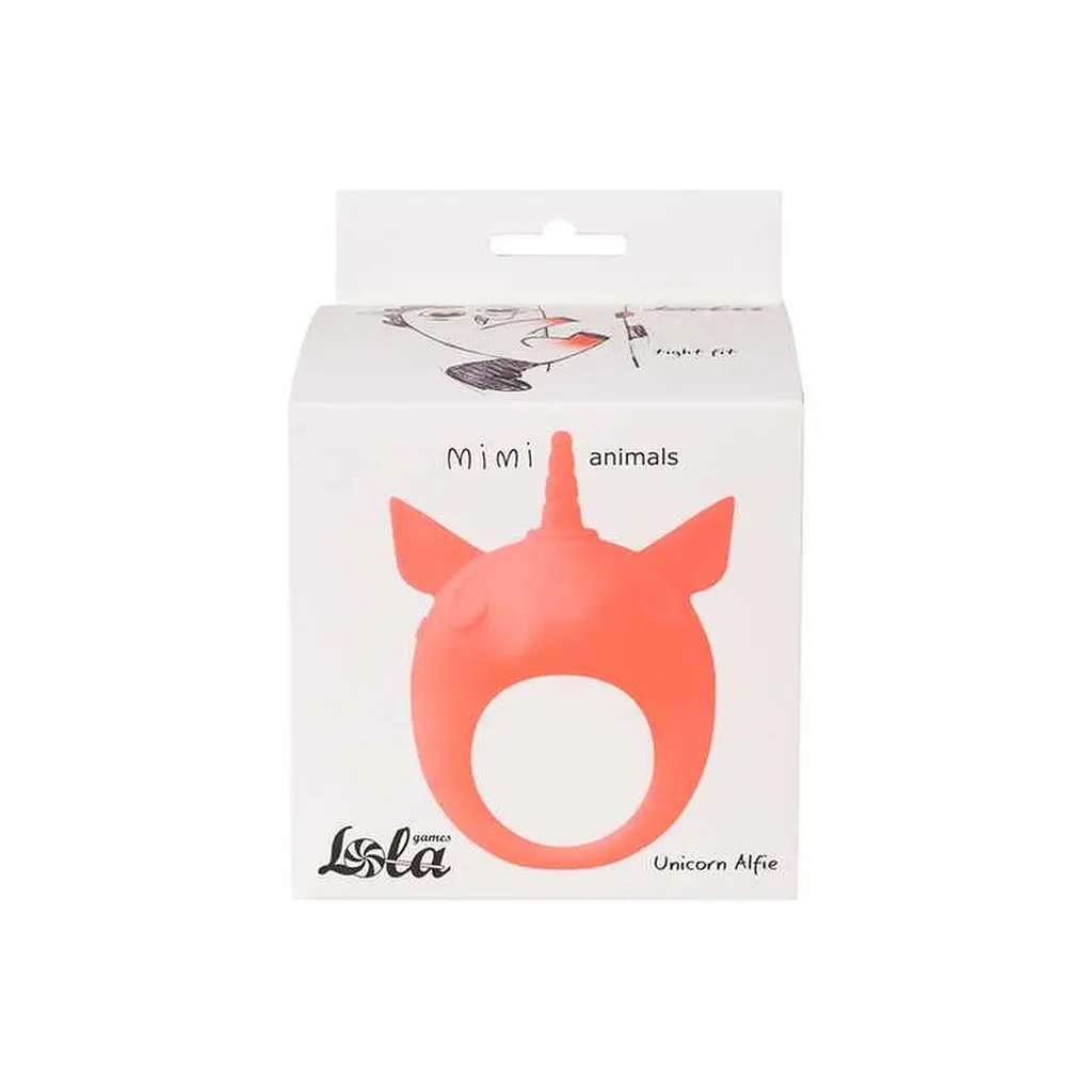 Віброкільце Lola Games MiMi Animals Unicorn Alfie 8.5 см (помаранчевий) - фото 4