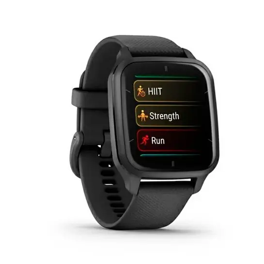 Смарт-годинник Garmin Venu Sq 2 – Music Edition Slate Aluminum Bezel with Black Case and Silicone Band (010-02700-00/10/80) - фото 3