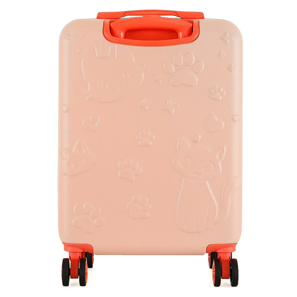 Валіза дитяча Semi Line 20 дюймів (S) дюймів (S) Pink/Blue, ABS пластик, 4 колеса 360°, ручна поклажа, 34 л, для дітей, персиковий/блакитний - фото 4