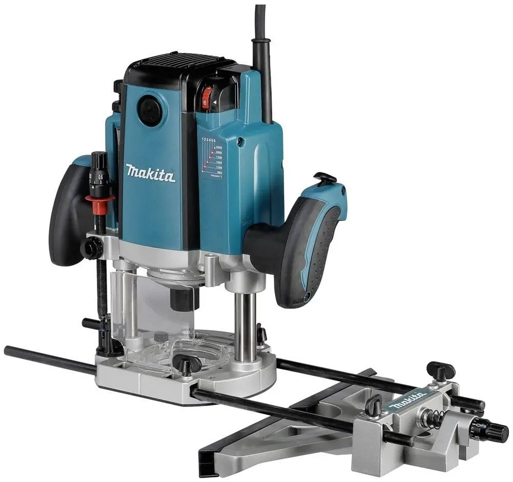 Направляюча (паралельний упор) для фрезера Makita M3600, M3602, MT360, MT362, RP0900, RP0910, RT0702C, RT0701C RP1110C, RP1111C, RP1800F, RP1801F, RP1802F, RP1803F, RP2300FC, RP2301F, RP2302F, RP2303FC, DRT50, RT001G (195136-9) - фото 6
