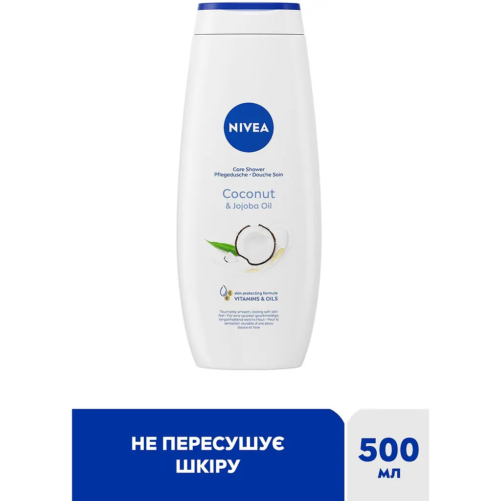 Гель-догляд для душу NIVEA Кокос та олія Жожоба 500 мл - фото 2