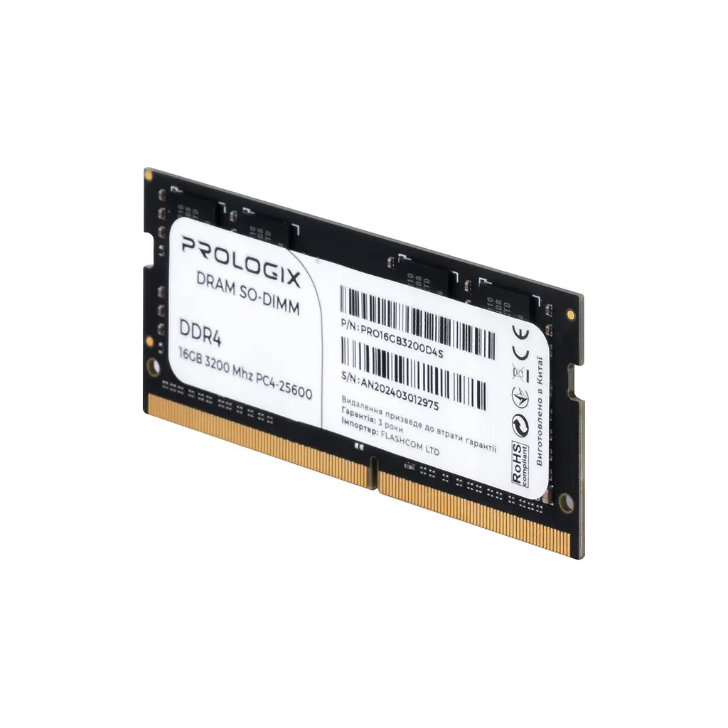 Модуль пам'ятi SO-DIMM 8GB/3200 DDR4 Prologix (PRO8GB3200D4S) - фото 3