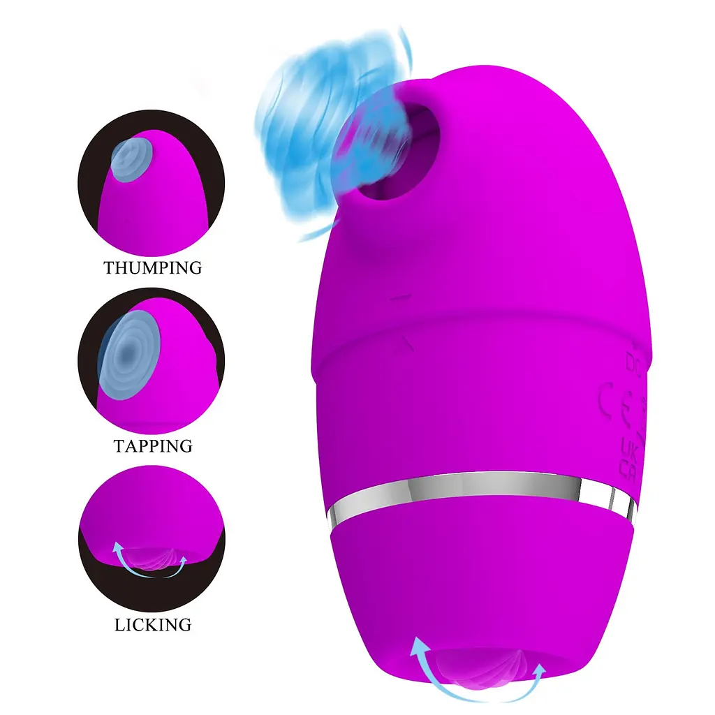 Вакуумный стимулятор клитора Pretty Love Shakira 10 см фиолетовый - фото 3