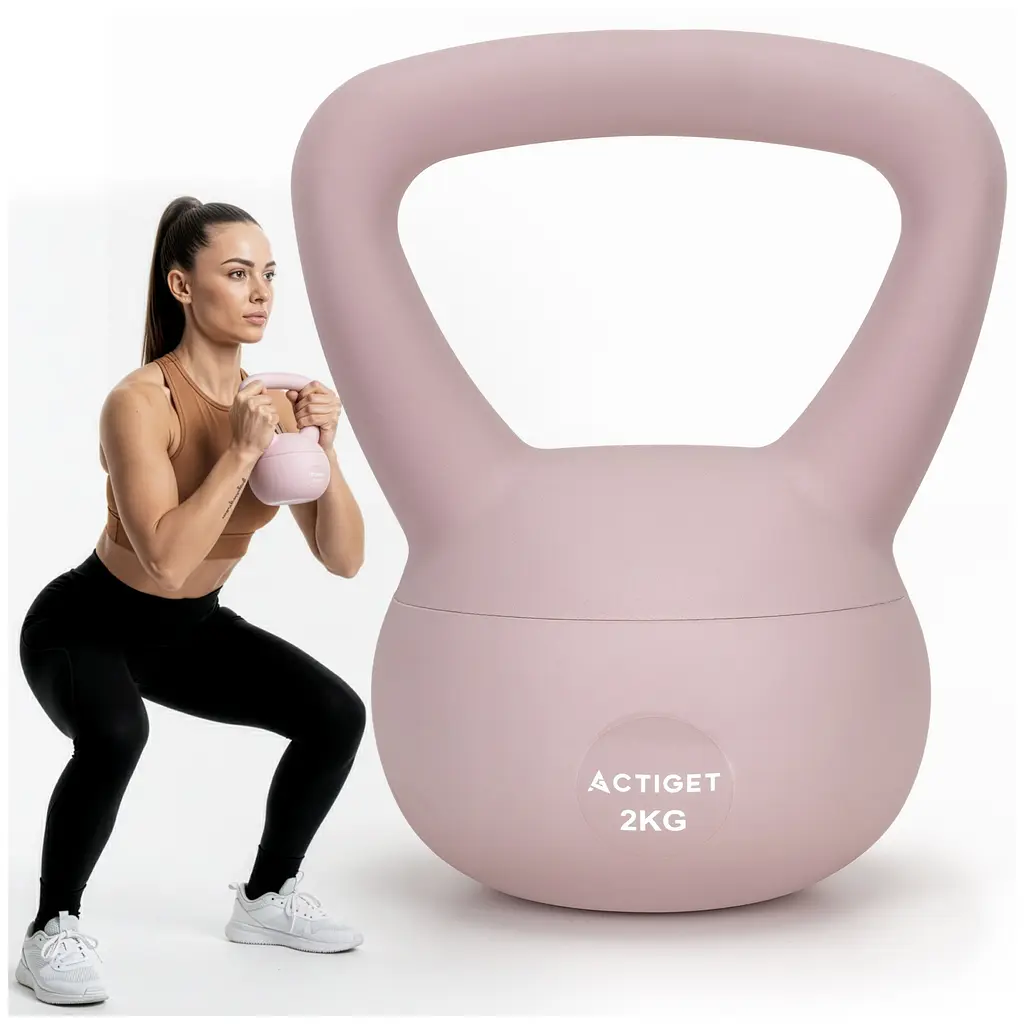 Гиря м'яка Actiget 2 кг для фітнесу ACT0062 Pink - фото 2