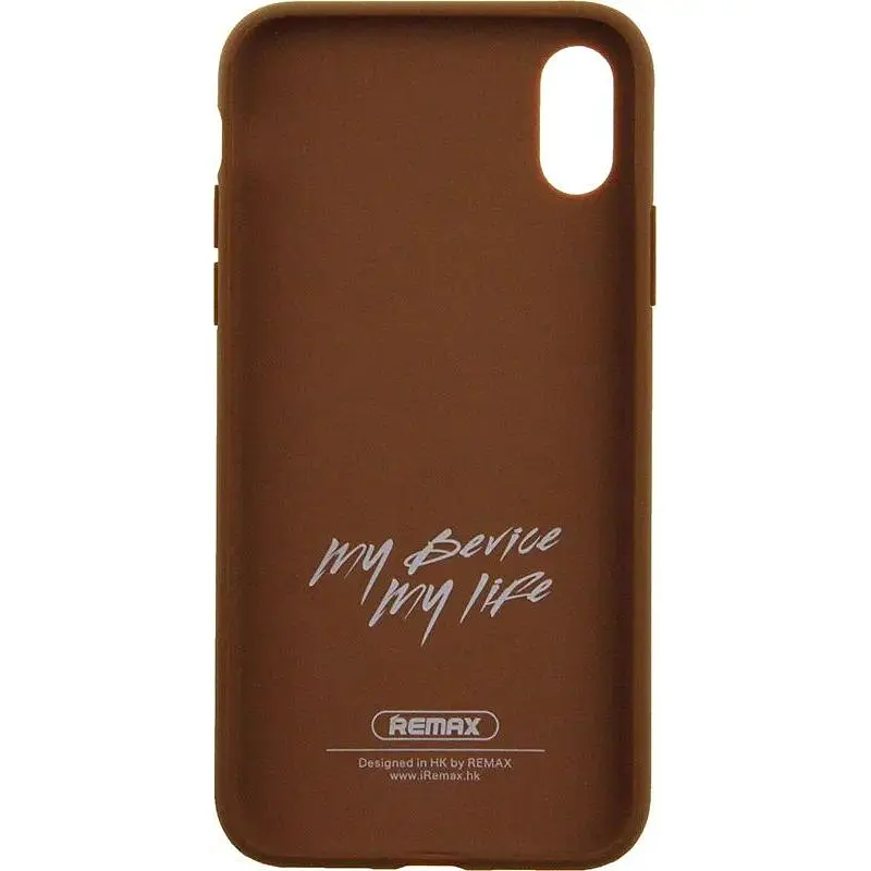 Чохол-накладка Remax Creative Case Apple iPhone X Brown - фото 7