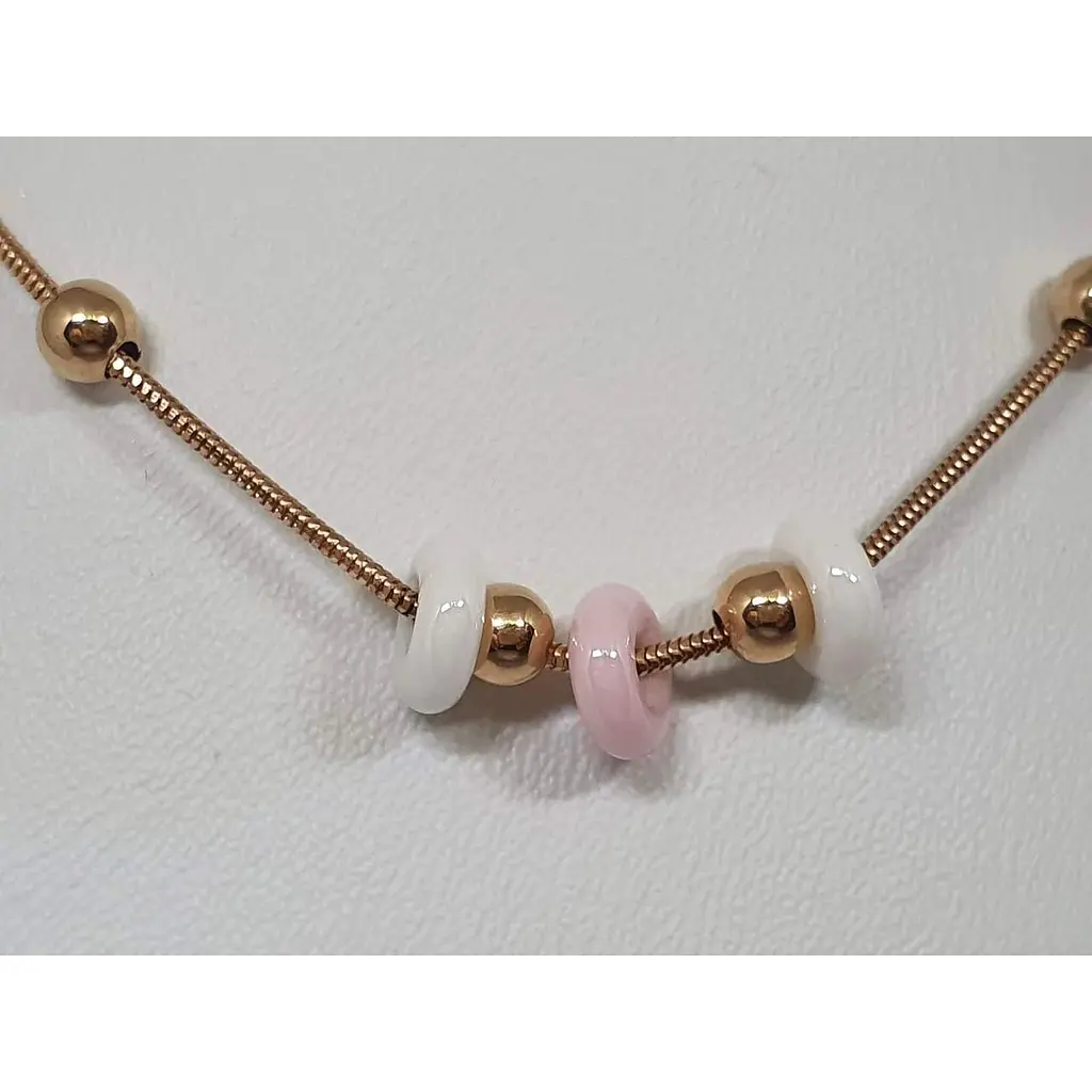 Золоте кольє Favoritum з керамікою. 811124_1 - фото 2