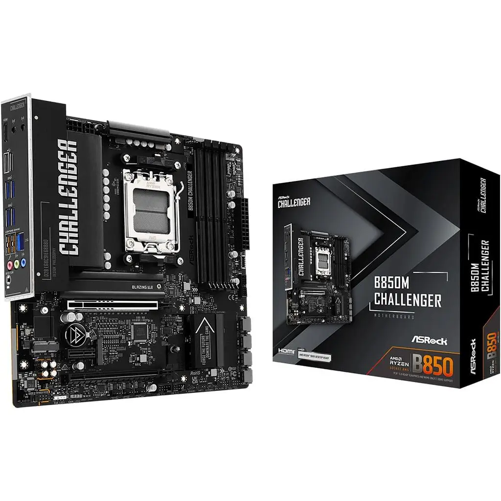 Материнская плата ASRock B850M CHALLENGER (B850M CHALLENGER) (Socket AM5, AMD B850, Micro-ATX) - фото 6