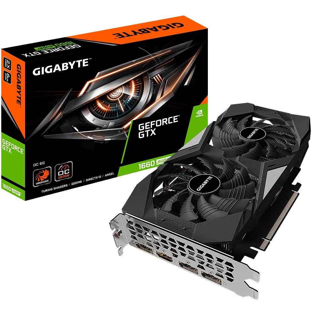 Відеокарта GeForce GTX 1660 Super 6GB Gigabyte OC (GV-N166SOC-6GD) Б/В - фото 2