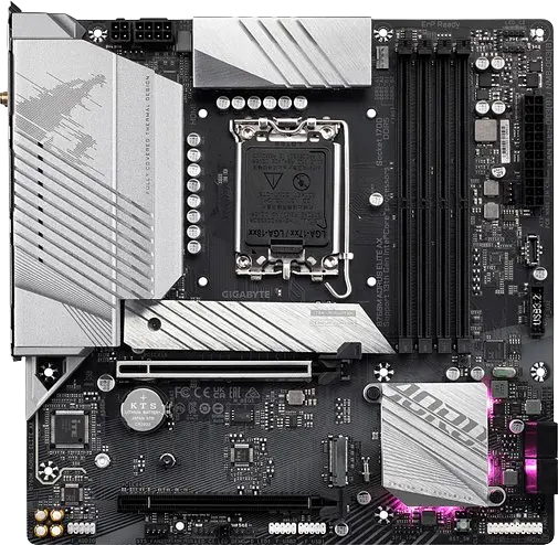 Mатеринська плата Gigabyte B760M Aorus Elite AX LGA 1700 (B760M AORUS ELITE AX) Б/В - фото 2