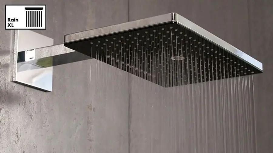 Верхній душ Hansgrohe Rainmaker Select 466х300 3jet хром/білий з кронштейном до стіни 24007400, Хром - фото 3