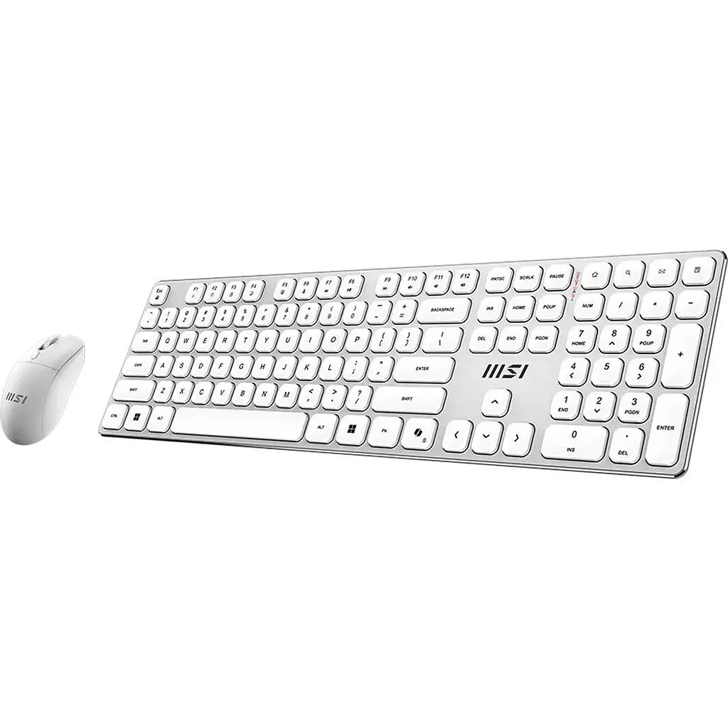 Комплект (клавіатура + миша) MSI Forge K210 Combo White UA [166436] - фото 2