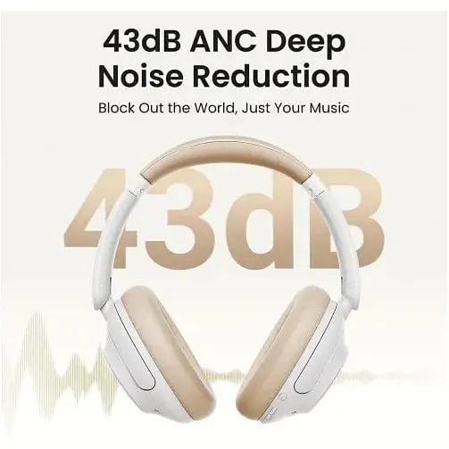 Бездротові навушники Ugreen HP202 HiTune Max5 Hybrid ANC Headphones (15809) білі ugr-15809 - фото 7