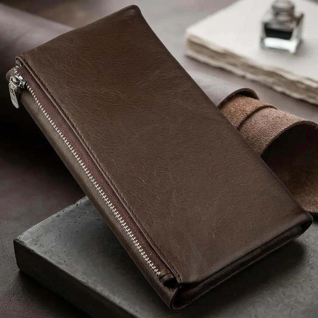 Практичний жіночий гаманець-клатч ST Leather 18841 коричневий - фото 4