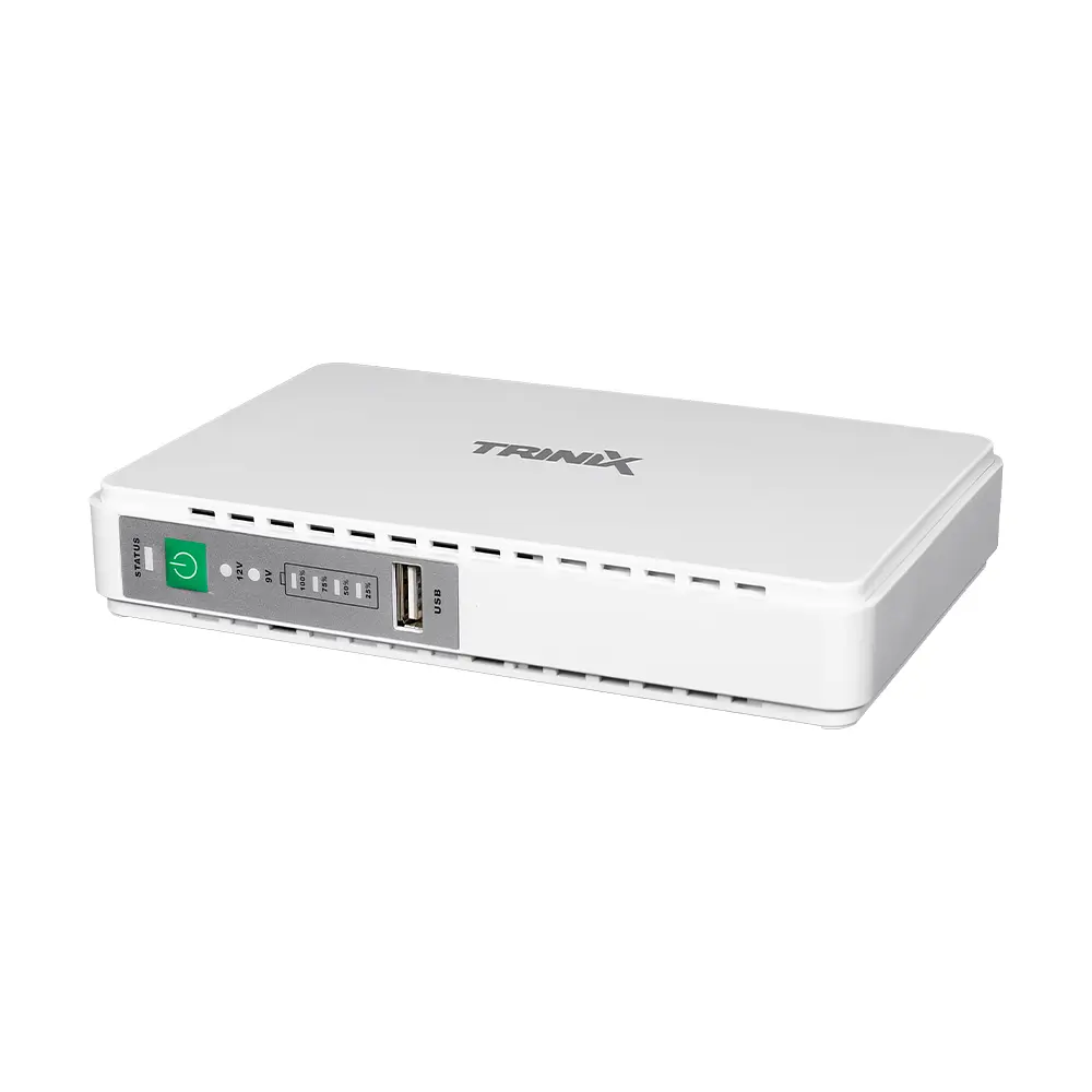 Джерело безперебійного живлення DC UPS Trinix TRX-MUPS-1748 PoE (10000mAh) 5V/9V/12V/24V/48V/PoE 1Gbps, Li-ion 4*2.5Ah, для роутера і медіаконвертера (42-00147) - фото 11