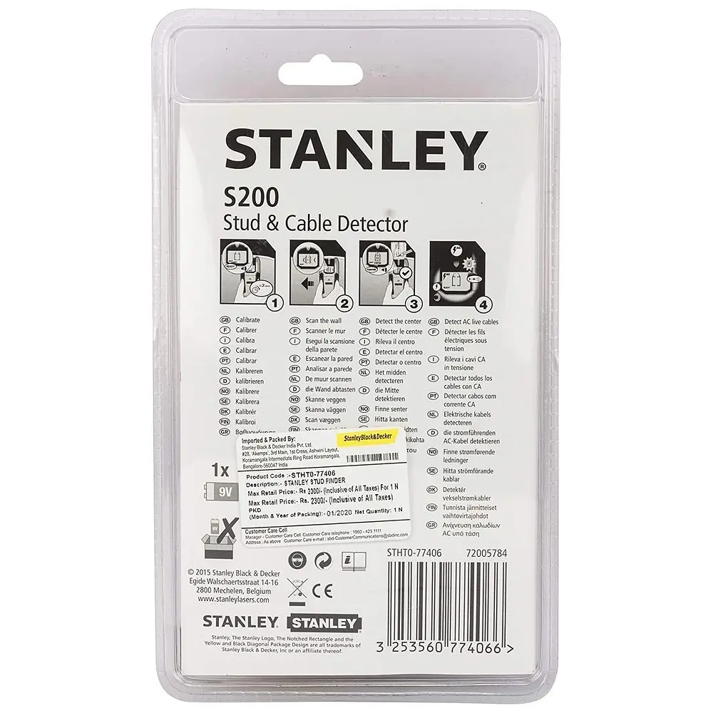 Детектор неоднорідностей Stanley S200 (STHT0-77406) - фото 9