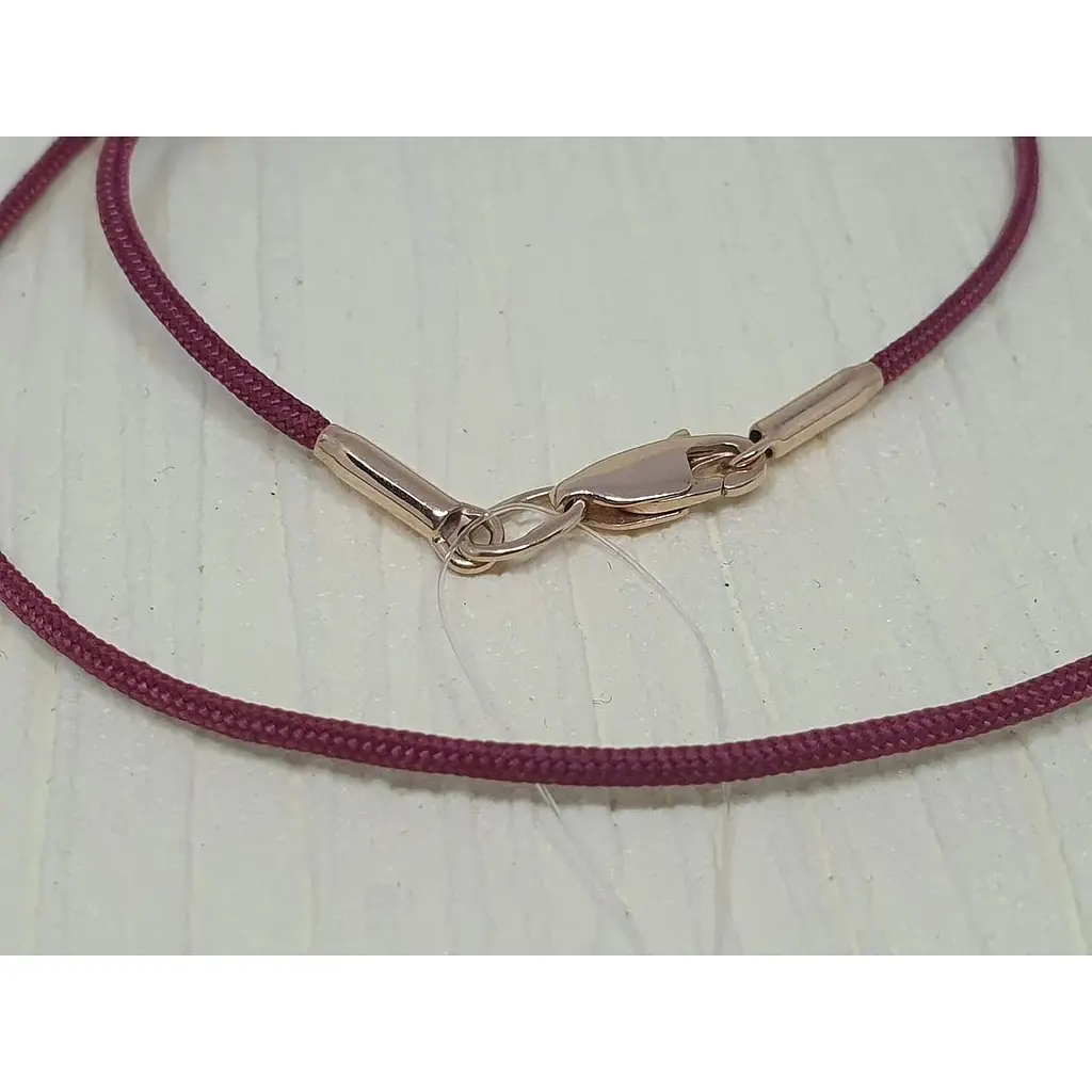 Ювелирный шнурок из текстиля Qvaliz с золотыми вставками. 90600802КР 35 - фото 2