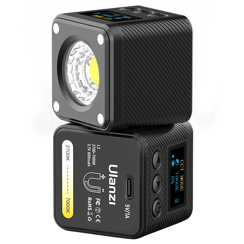 Відеосвітло Ulanzi L2 Bi-color COB Vedio Light, IP6, 5W, Black (3051) - фото 8