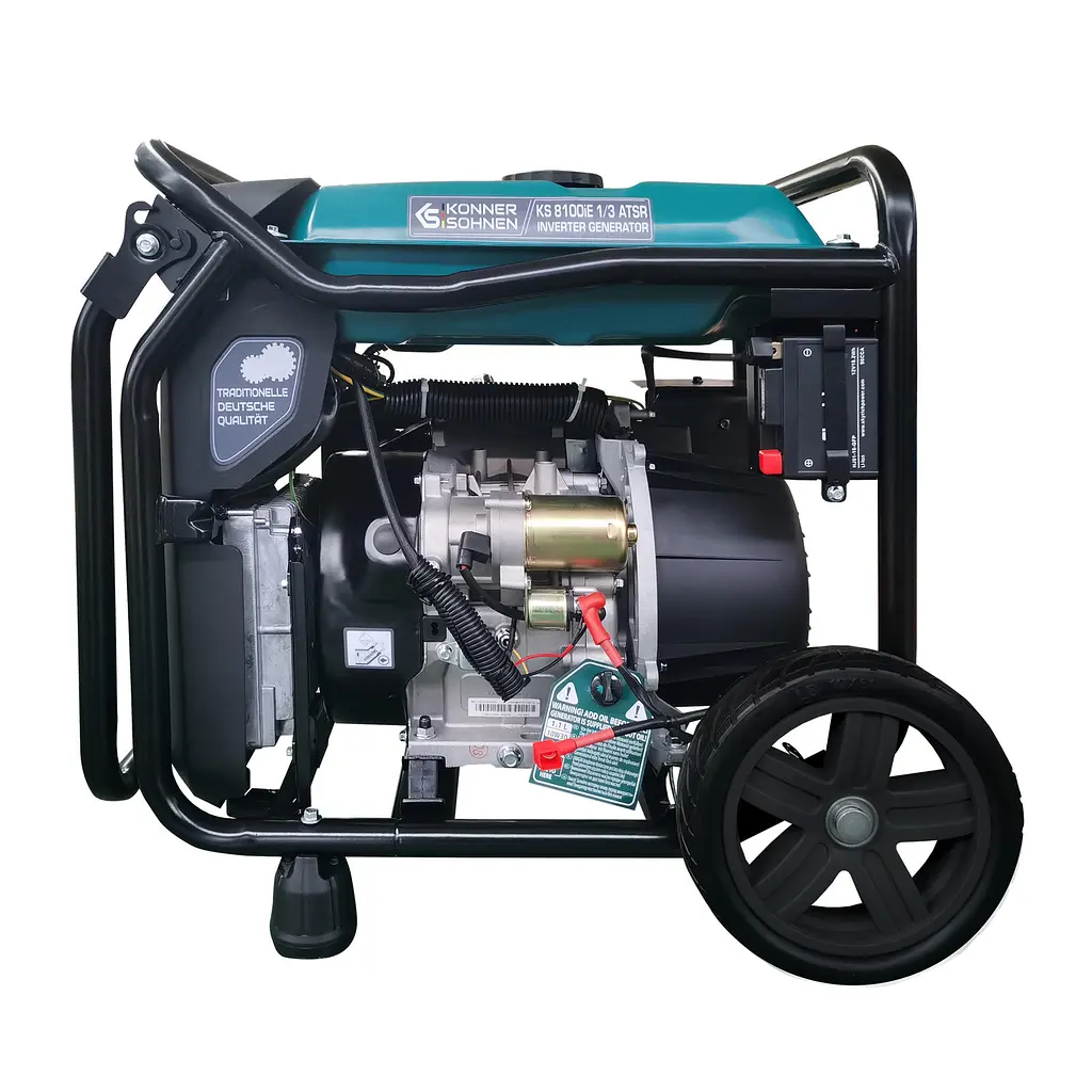 Konner & Sohnen Генератор інверторний бензиновий KS 8100iE 1/3 ATSR 230/400В 8/8.5кВт АВР(ATS) електростартер 68кг - фото 5