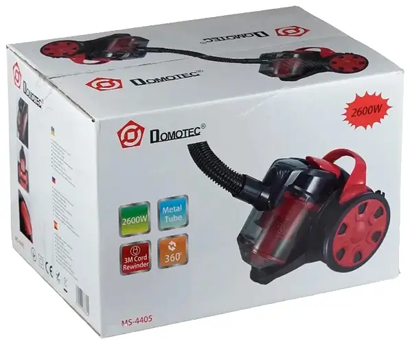 Пилосос для сухого прибирання Domotec MS-4405 червоний 2600W (MS-4405_1435) - фото 12