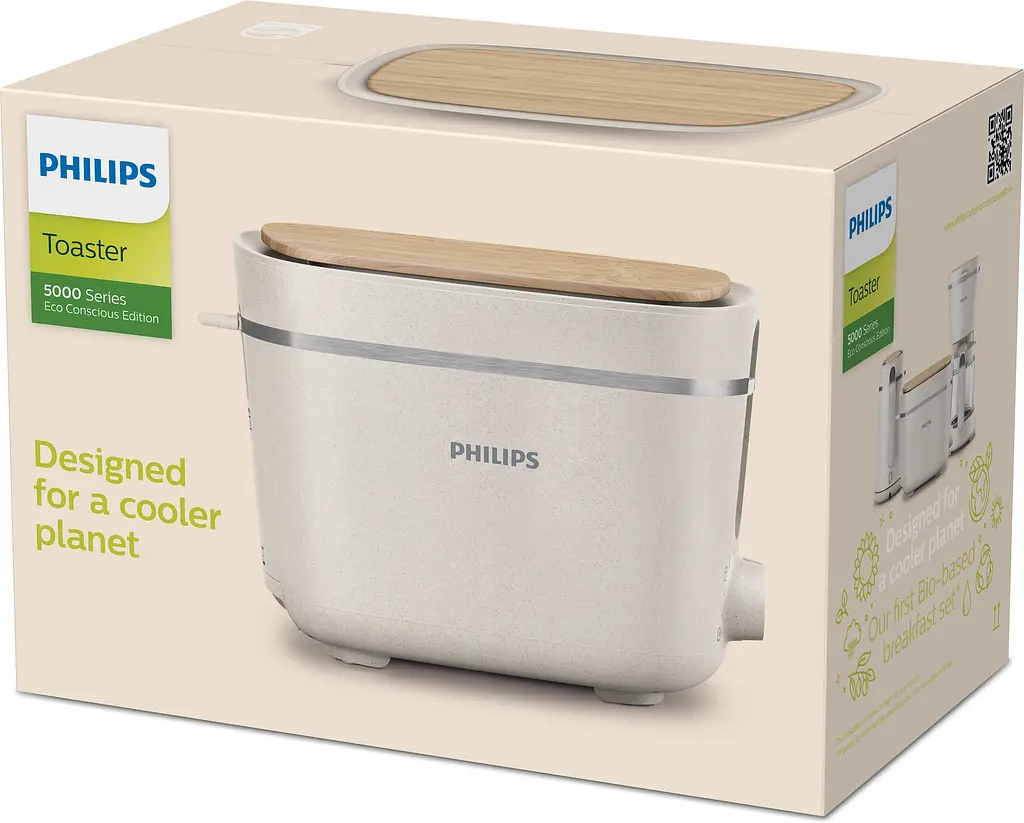 Тостер Philips Eco Conscious Edition HD2640/10 білий - фото 4