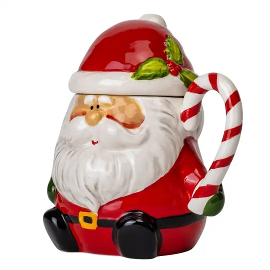 Чашка Elisey Санта-Клаус 450 мл (6021-004) красный с белым       - фото 4