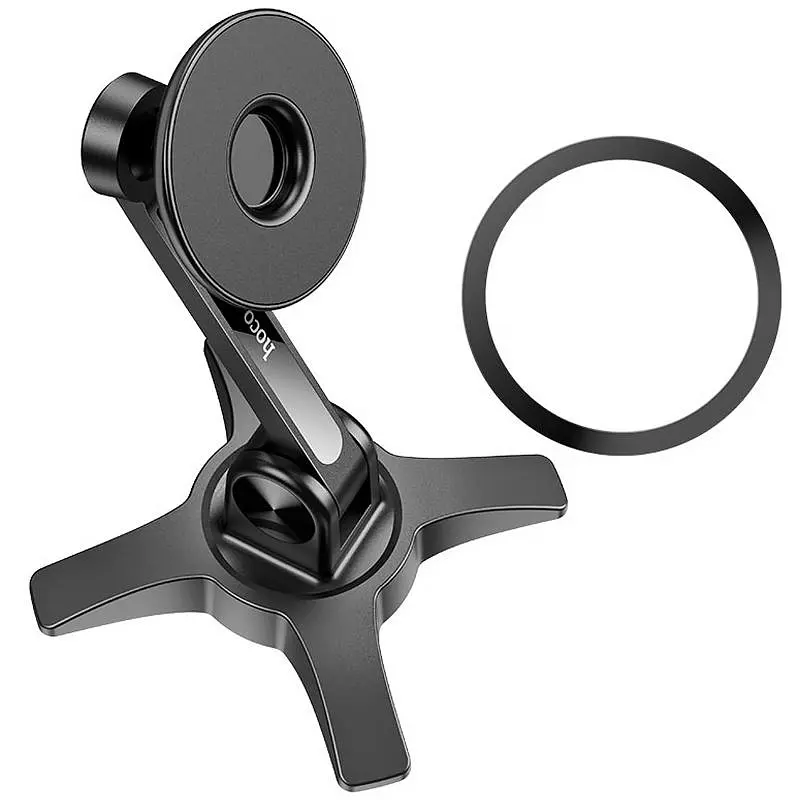Магнитный держатель для телефона Hoco HD2 Joy ring Black - фото 4
