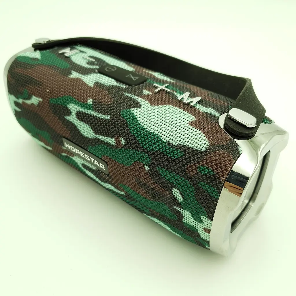 Бездротова акумуляторна колонка Bluetooth акустика FM MP3 AUX USB Hopestar H24 камуфляжна - фото 5