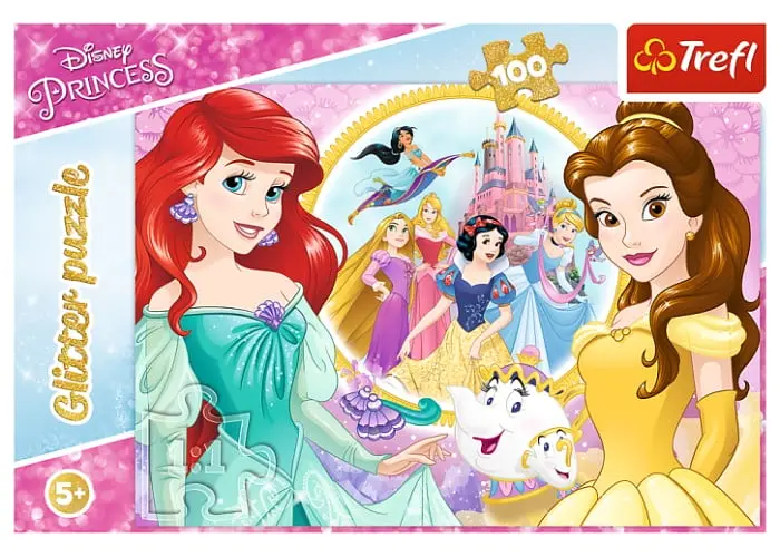 Пазл Trefl глітерний Прогулянка принцес 100 ел. (14819) - фото 2