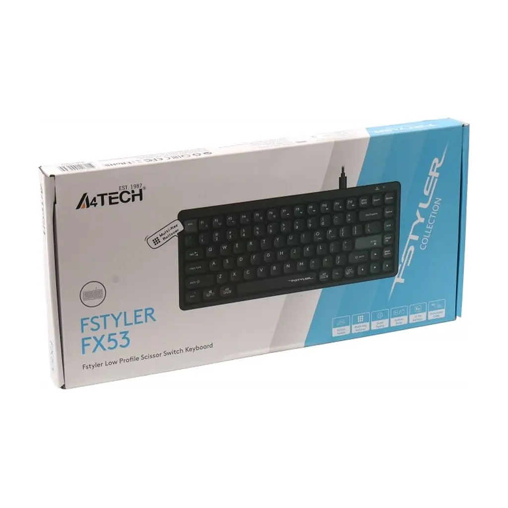 Клавіатура A4Tech FX53 USB UA Black (4711421002394) - фото 8