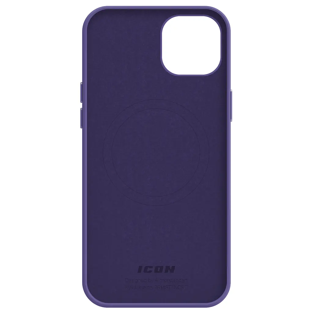 Силиконовый чехол с MagSafe для Apple iPhone 14 Plus, ICON2 MagCase, фиолетовый, противоударный, панель с мягкой подкладкой, защита всего корпуса, поддержка беспроводной зарядки, совместим с защитными стеклами и пленками, ArmorStandart (ARM68401) - фото 2