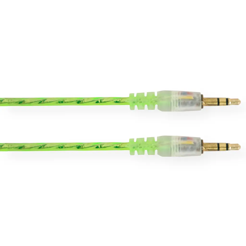AUX кабель в машину 1.2м Салатовый шнур аукс Mini Jack 3.5мм Mini Jack 3.5мм, провод аукс для авто - фото 4
