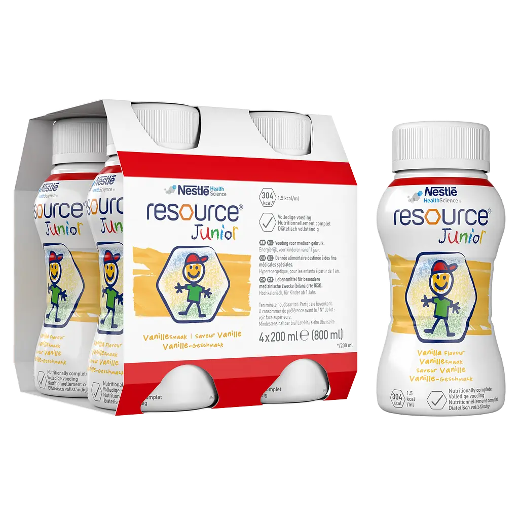 Готова молочна суміш Nestle Resource Junior, з ароматом ванілі, 800 мл (4 шт по 200 мл) - фото 5