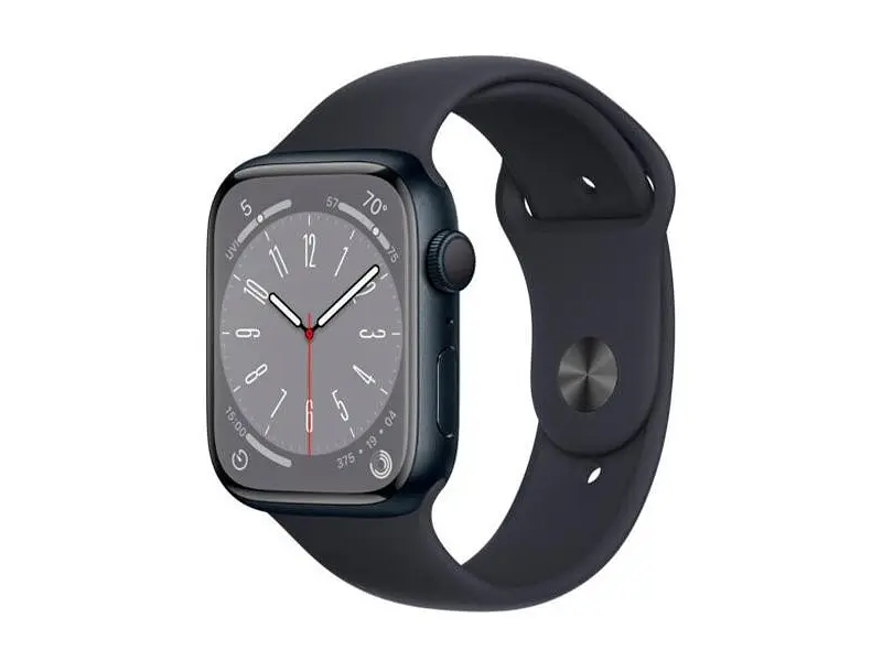Смарт-годинник Apple Watch Series 8 GPS 41mm Midnight Aluminum Case w. Midnight Sport Band - Size M/L (MNU83) - фото 2