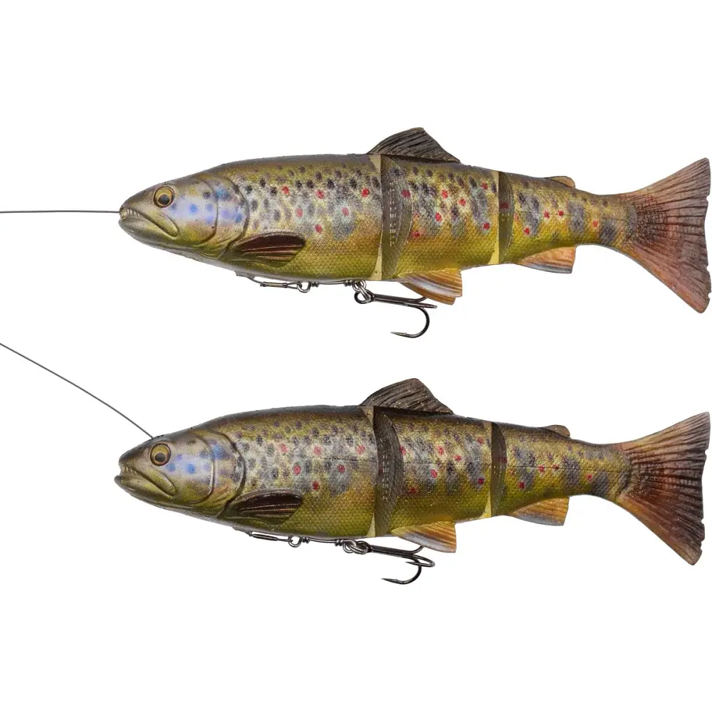 Силікон Savage Gear 4D Line Thru Trout MS 200 мм 98.0g #03 Dark Brown Trout - фото 2