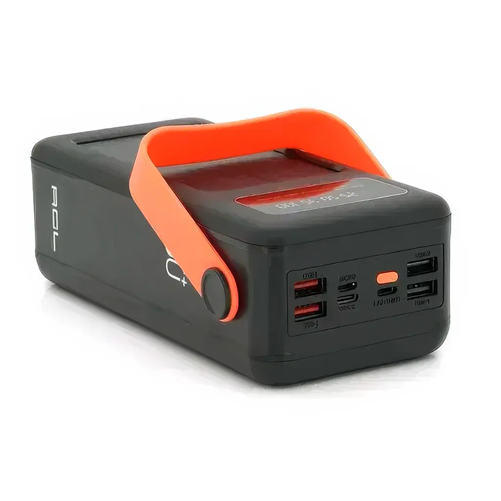 Павербанк ACL PW-19 Outdoor Solar 50000 мА·год 22.5W Power Bank із сонячною панеллю, швидкою зарядкою QC 3.0, вбудованими кабелями та LED-світильником Чорний (UFTPW-19) - фото 3