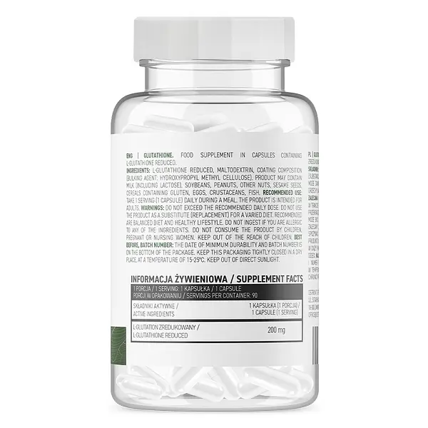 Натуральна добавка OstroVit Vege Glutathione, 90 вегакапсул - фото 2