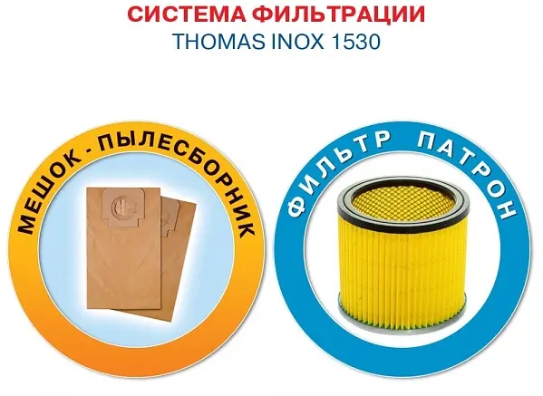 Пылесос Thomas Inox 1530 (6324222) - фото 4