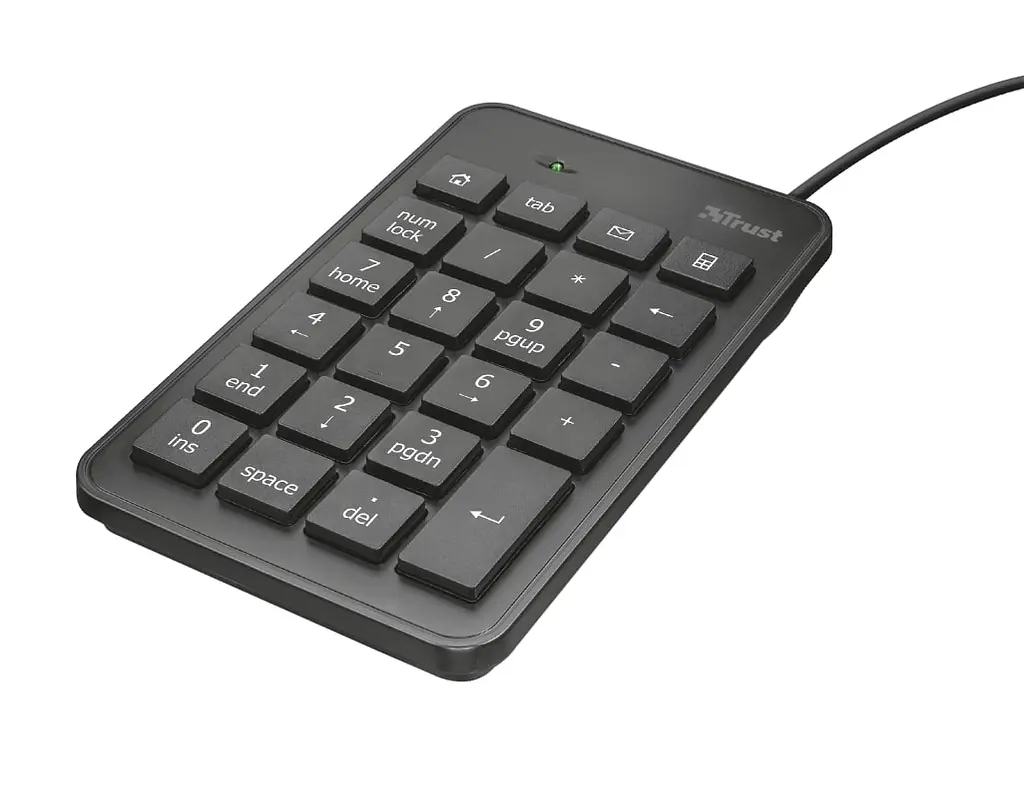 Клавіатура мембрана Xalas USB-A Numeric Keypad 23Key, USB-A, чорний Trust teh0013889 - фото 4