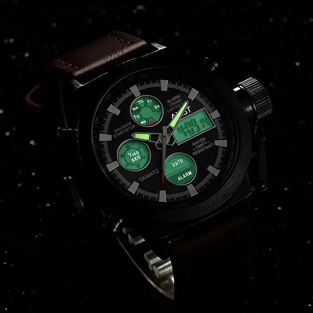 Чоловічий наручний годинник AMST AM3003 Чорний 2104618451 - фото 4