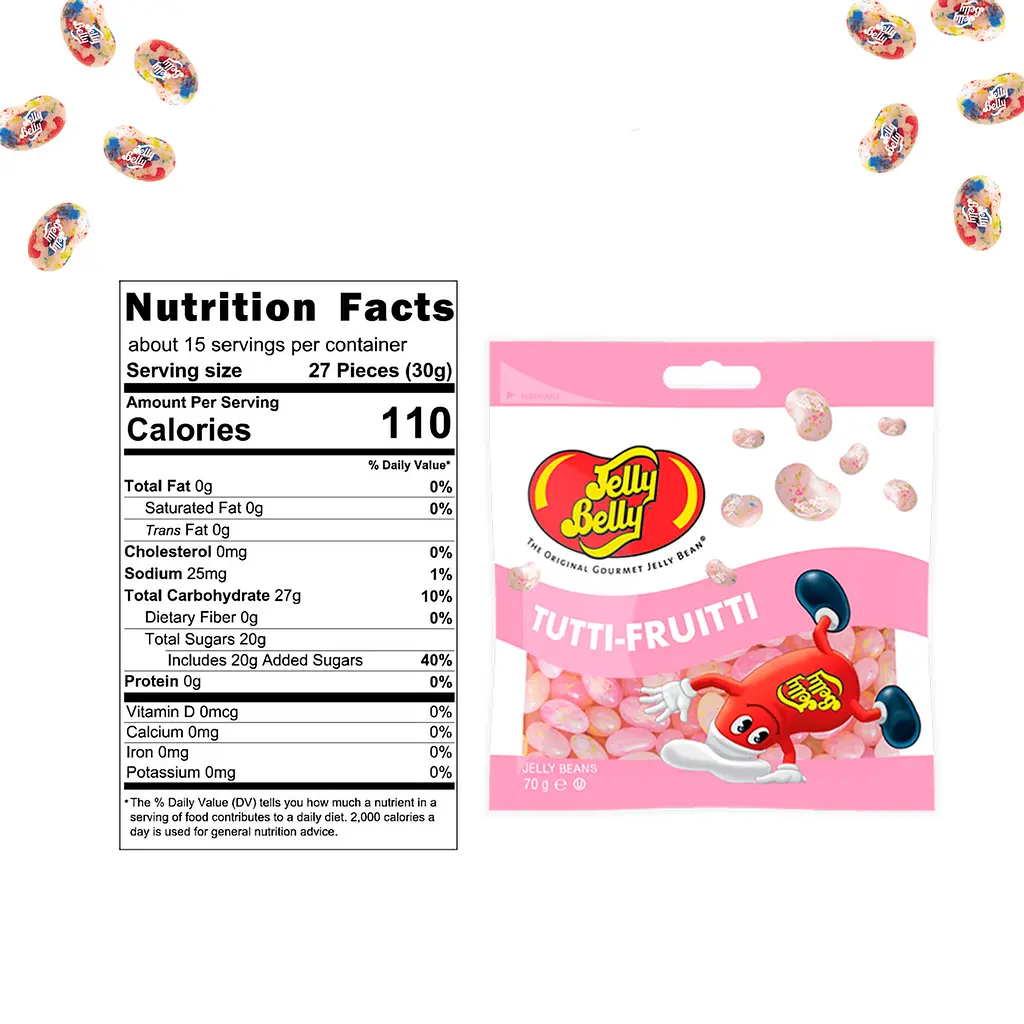 Драже Jelly Belly Jelly Beans Tutti Frutti 70г - фото 3