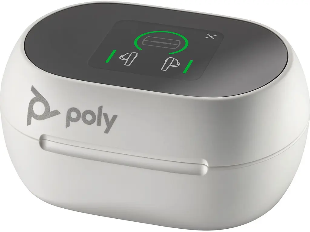 Наушники TWS Poly Voyager Free 60+ Earbuds + BT700C + TSCHC White - фото 6
