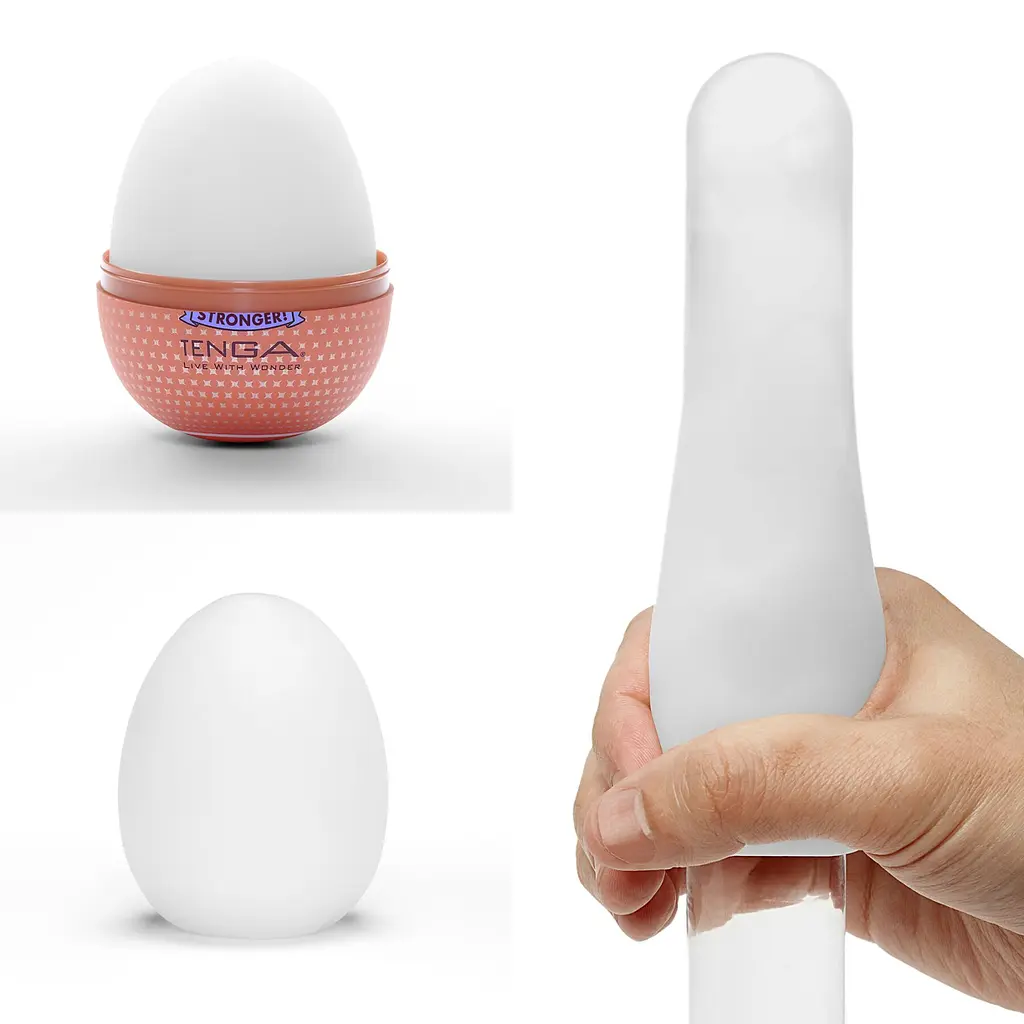 Мастурбатор-яйце Tenga Egg Misty II, щільний TPE, пробник лубриканту 5 мл - фото 2