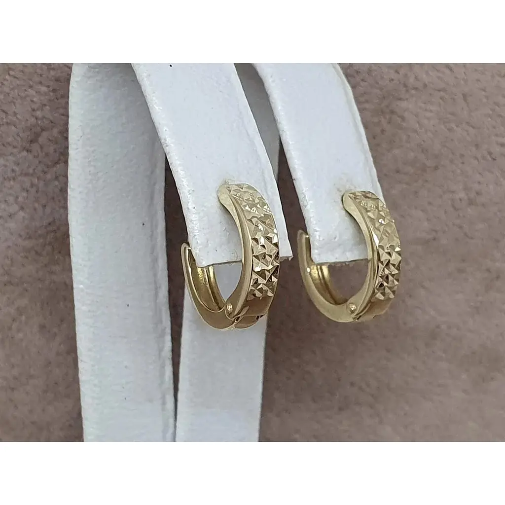 Золоті сережки Tango з алмазною гранню. 470334М - фото 4