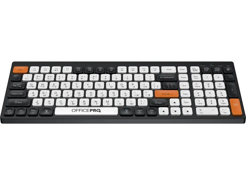 Клавіатура OfficePro SK985 Black/White (SK985BO) - фото 2