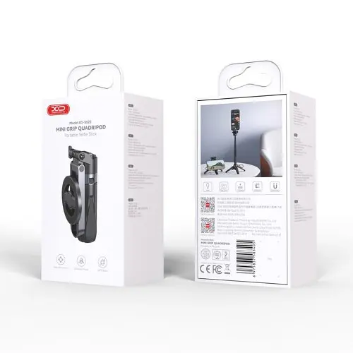 Мульти-Монопод XO SS22 4-in-1 Magnetic Multi-function Mini BT Selfie Stick/Photo Booster Чорний - фото 10