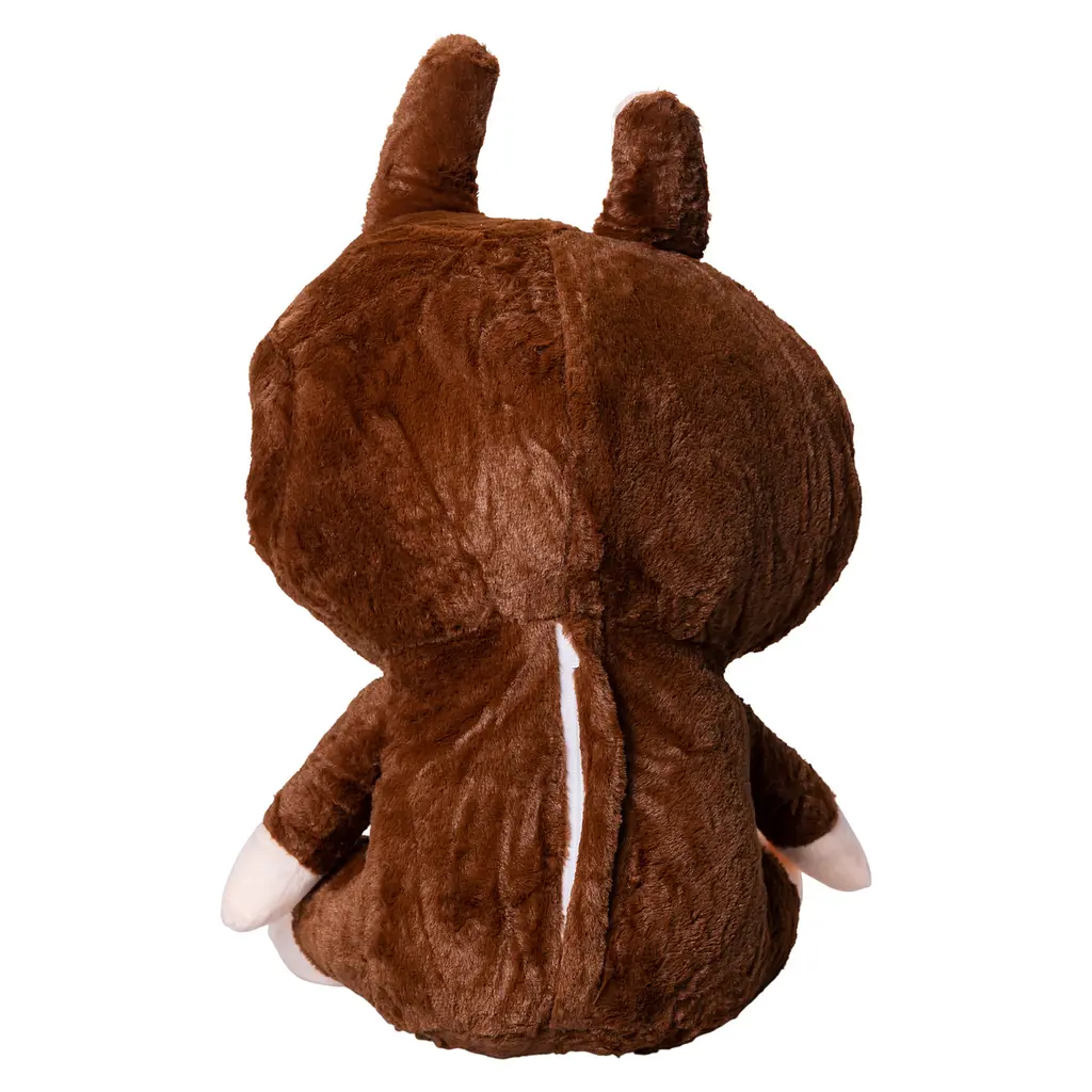 Мягкая игрушка-плед и подушка 3 в 1 Лабубу 50 см Коричневый Colorful Home LAB2BR - фото 5