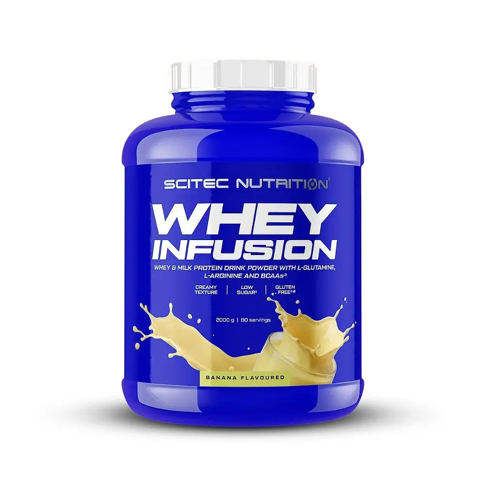 Сироватковий протеїн Scitec Nutrition Whey Infusion, 2 кг - Банан