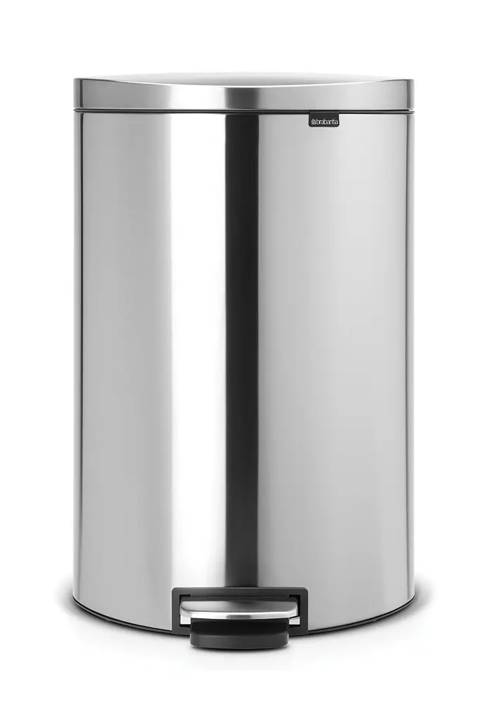 Бак для мусора Brabantia Pedal Bin FlatBack, матовый стальной, 40 л (482021) - фото 3
