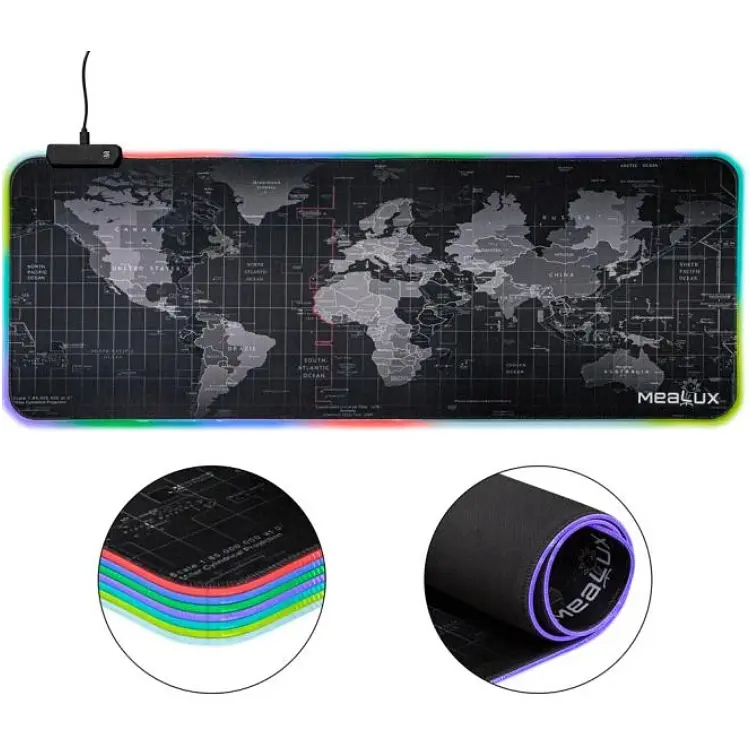 Килимок для миші Mealux RGB V02 геймерський (Mousepad 800x300x4mm RGB V02)