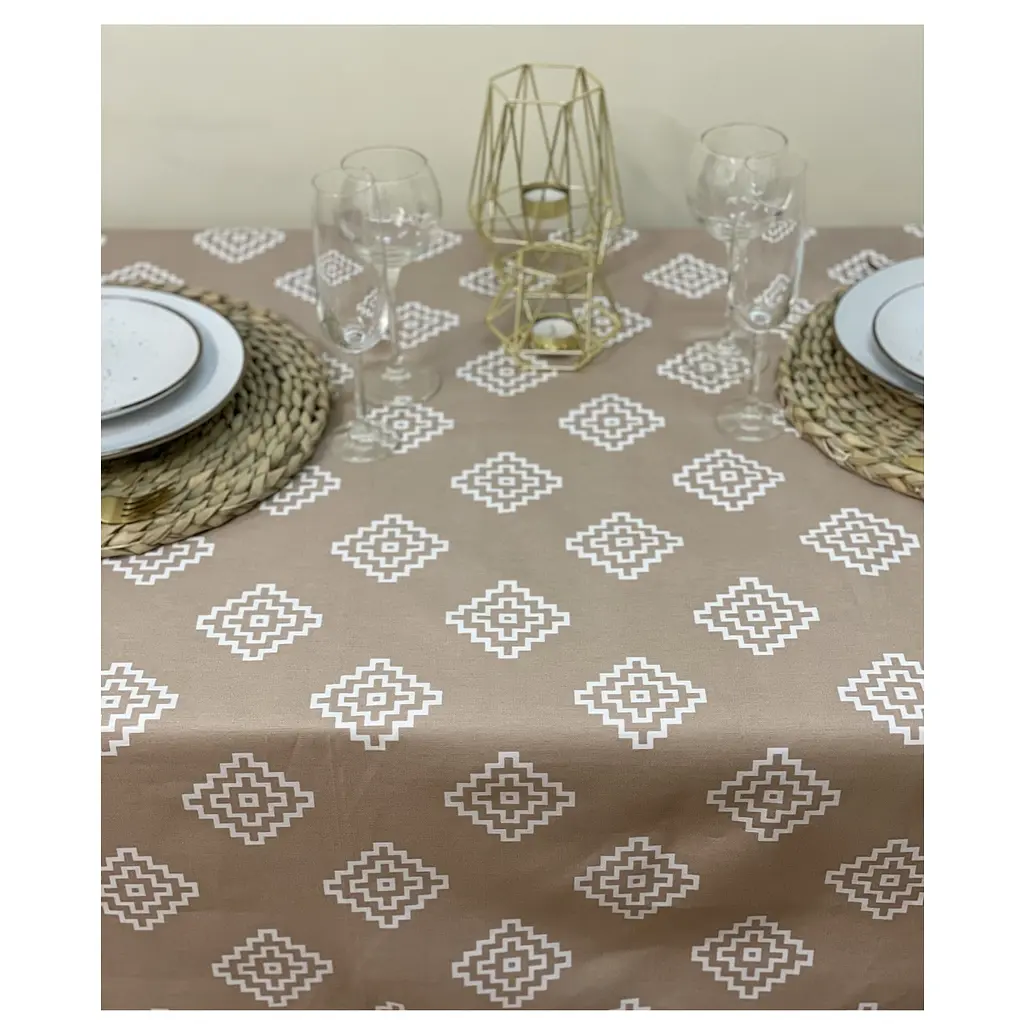 Скатерть Ecotton Влагоотталкивающая Duck, 220х170 см, бежевый (23521) - фото 2